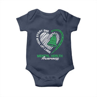 Mental Health Awarenes Baby Onesie Green Ribbon Inspirational Psychologist Therapist