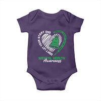Mental Health Awarenes Baby Onesie Green Ribbon Inspirational Psychologist Therapist