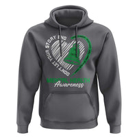 Mental Health Awarenes Hoodie Green Ribbon Inspirational Psychologist Therapist