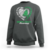 Mental Health Awarenes Sweatshirt Green Ribbon Inspirational Psychologist Therapist