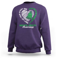 Mental Health Awarenes Sweatshirt Green Ribbon Inspirational Psychologist Therapist