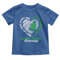 Mental Health Awarenes Toddler T Shirt Green Ribbon Inspirational Psychologist Therapist
