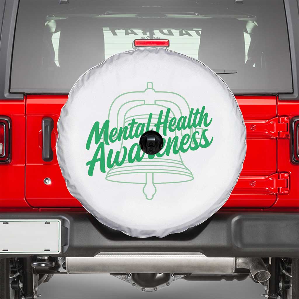 Mental Health Matters Awareness Spare Tire Cover Support Squad Green Ribbon