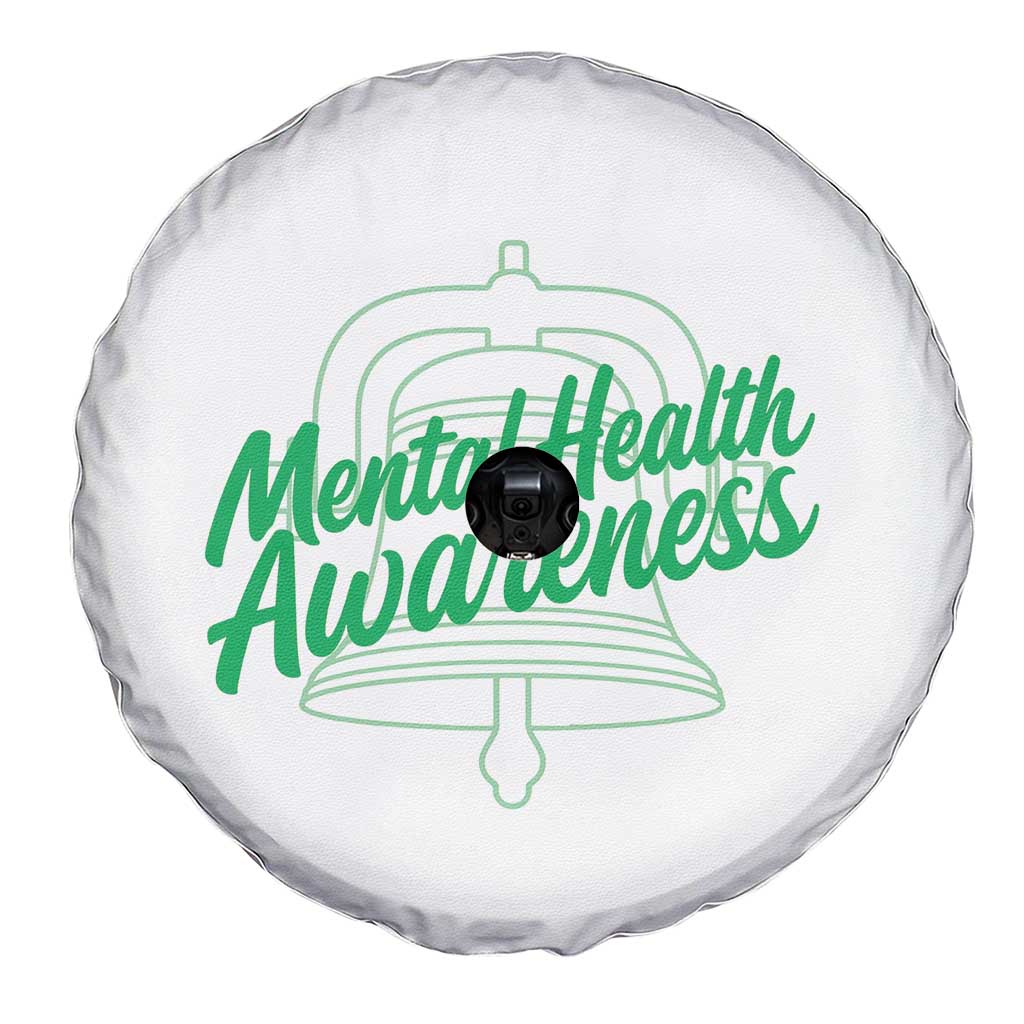 Mental Health Matters Awareness Spare Tire Cover Support Squad Green Ribbon