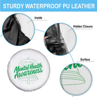Mental Health Matters Awareness Spare Tire Cover Support Squad Green Ribbon
