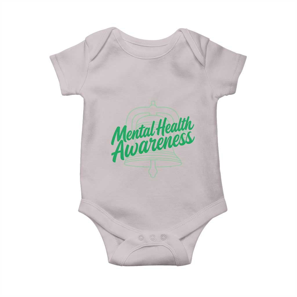 Mental Health Matters Awareness Baby Onesie Support Squad Green Ribbon