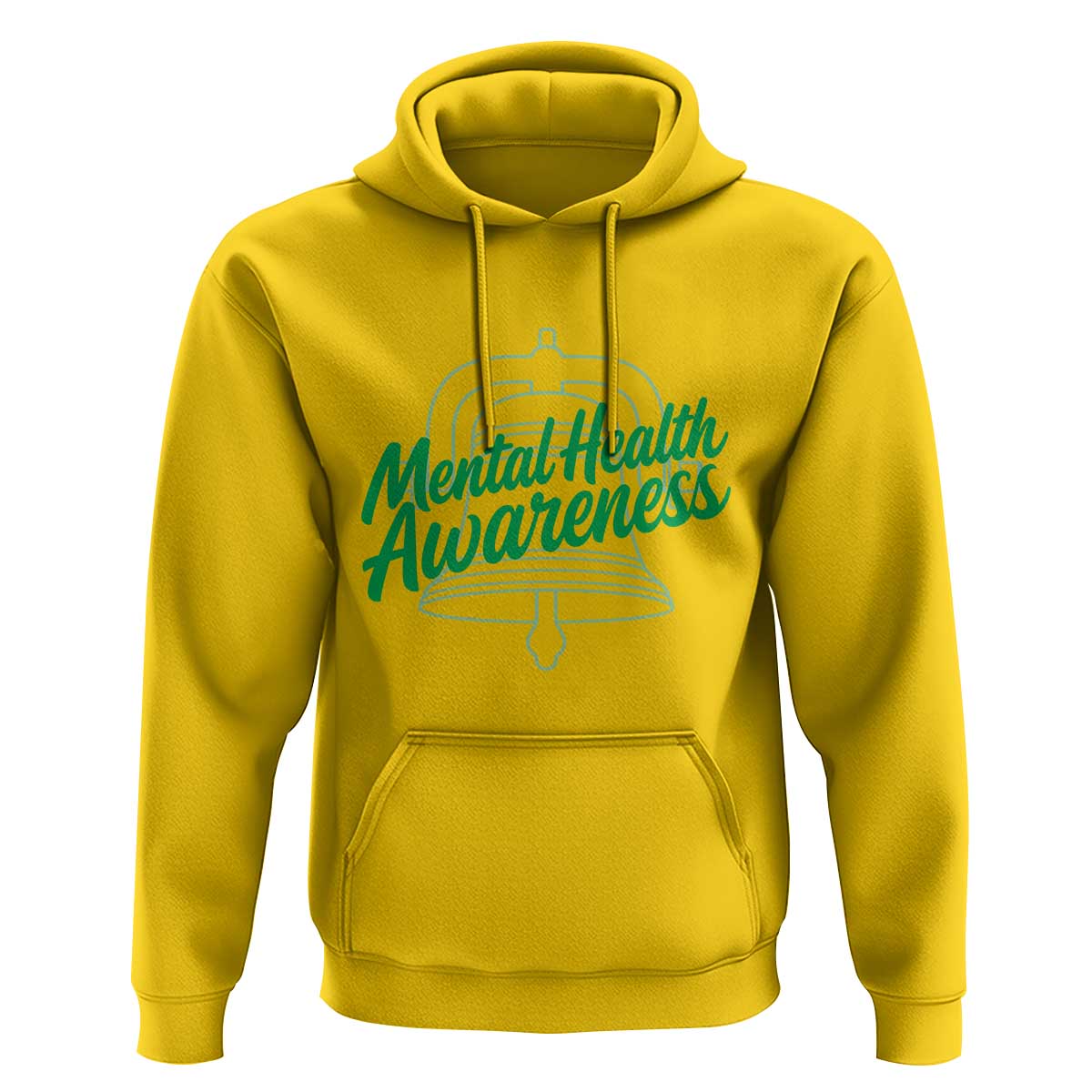 Mental Health Matters Awareness Hoodie Support Squad Green Ribbon
