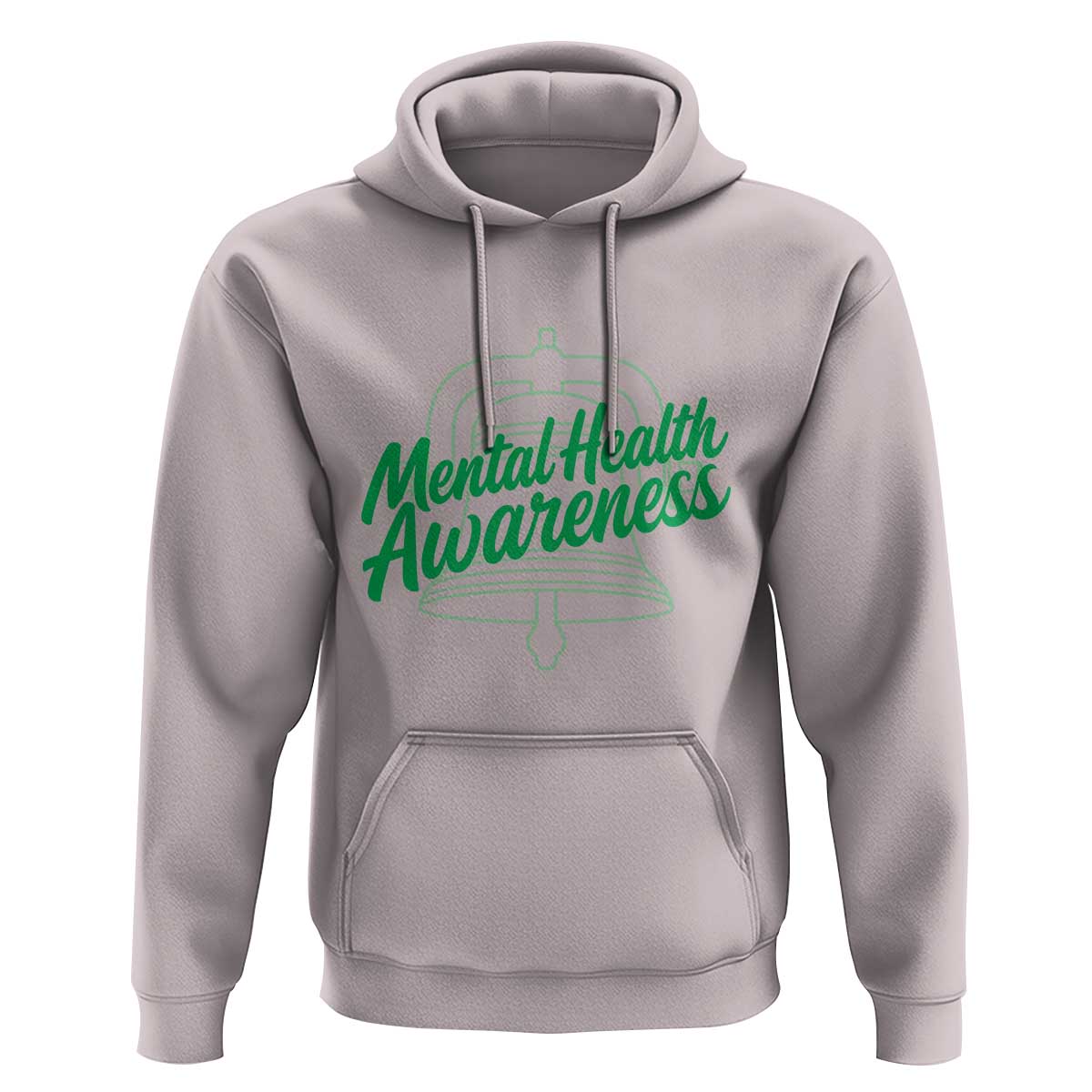 Mental Health Matters Awareness Hoodie Support Squad Green Ribbon