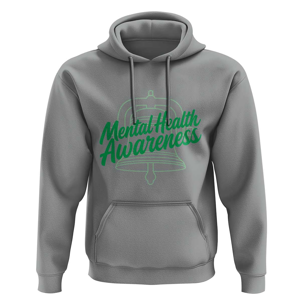 Mental Health Matters Awareness Hoodie Support Squad Green Ribbon