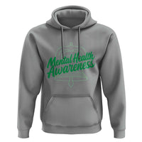 Mental Health Matters Awareness Hoodie Support Squad Green Ribbon