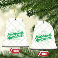 Mental Health Matters Awareness Ceramic Ornament Support Squad Green Ribbon