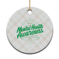 Mental Health Matters Awareness Ceramic Ornament Support Squad Green Ribbon