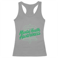 Mental Health Matters Awareness Racerback Tank Top Support Squad Green Ribbon