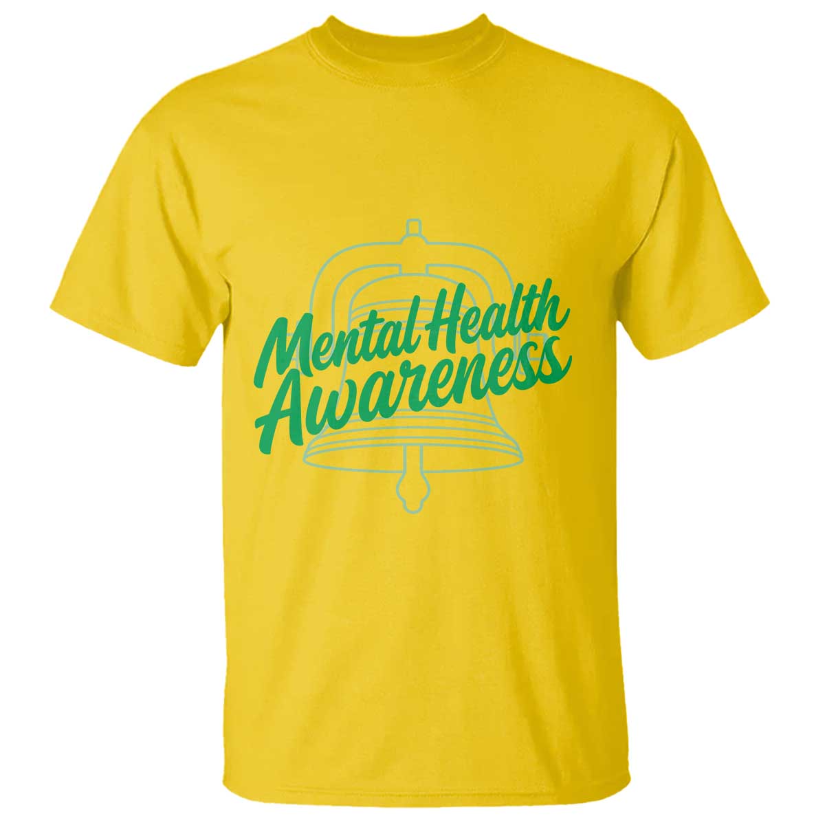 Mental Health Matters Awareness T Shirt Support Squad Green Ribbon