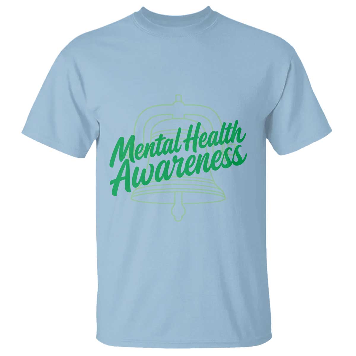 Mental Health Matters Awareness T Shirt Support Squad Green Ribbon