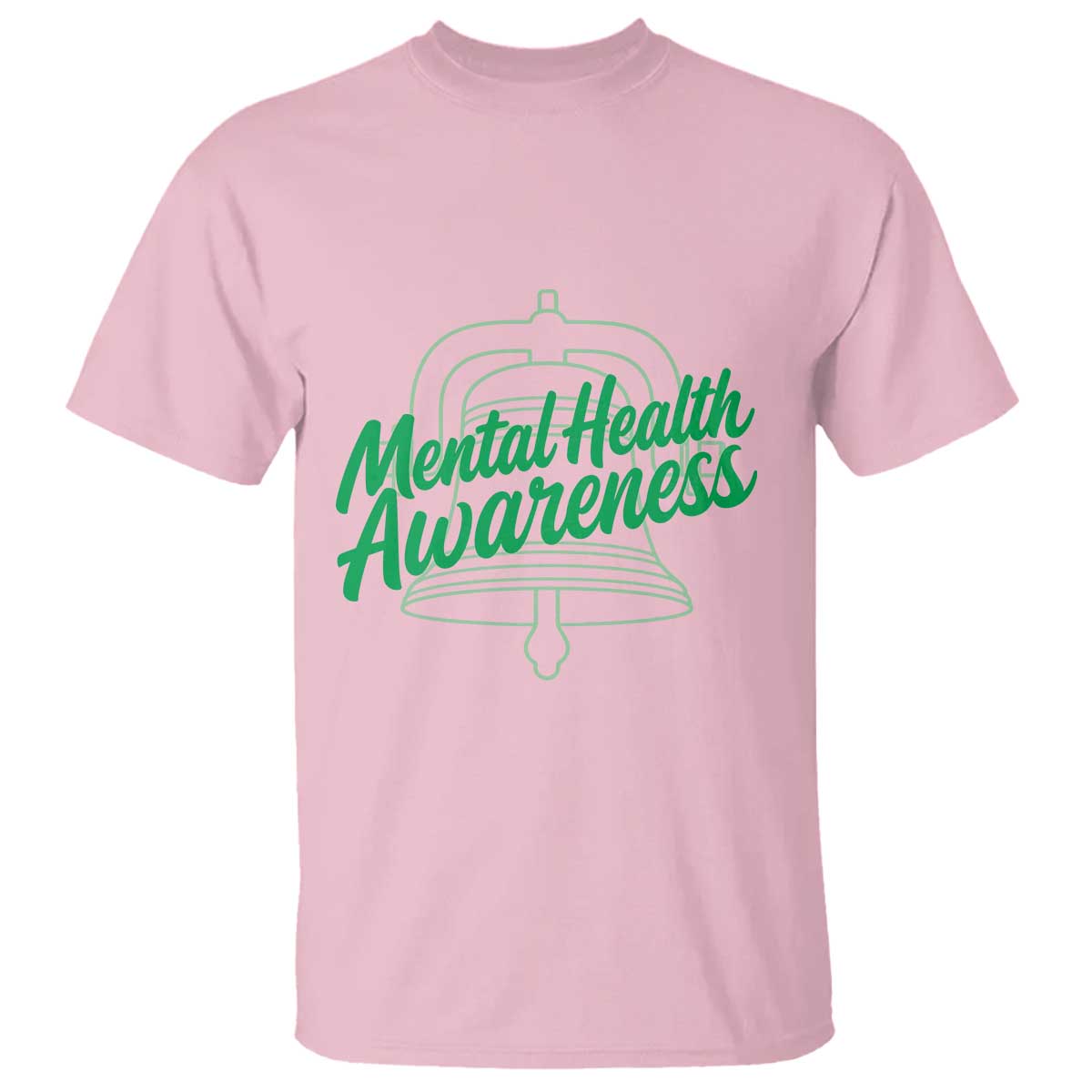 Mental Health Matters Awareness T Shirt Support Squad Green Ribbon