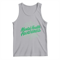 Mental Health Matters Awareness Tank Top Support Squad Green Ribbon
