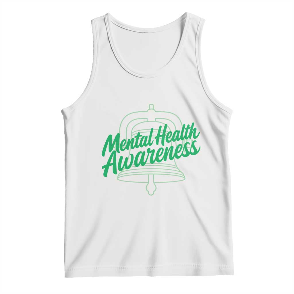 Mental Health Matters Awareness Tank Top Support Squad Green Ribbon