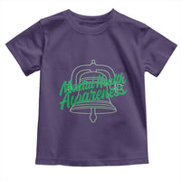 Mental Health Matters Awareness Toddler T Shirt Support Squad Green Ribbon