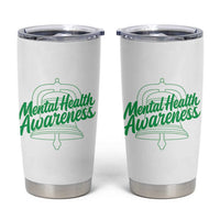Mental Health Matters Awareness Tumbler Cup Support Squad Green Ribbon