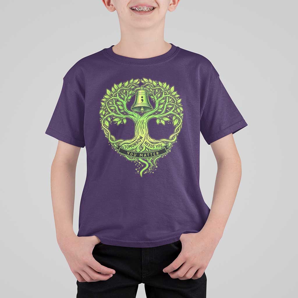 Mental Health Awarenes T Shirt For Kid Tomorrow Needs You You Matter