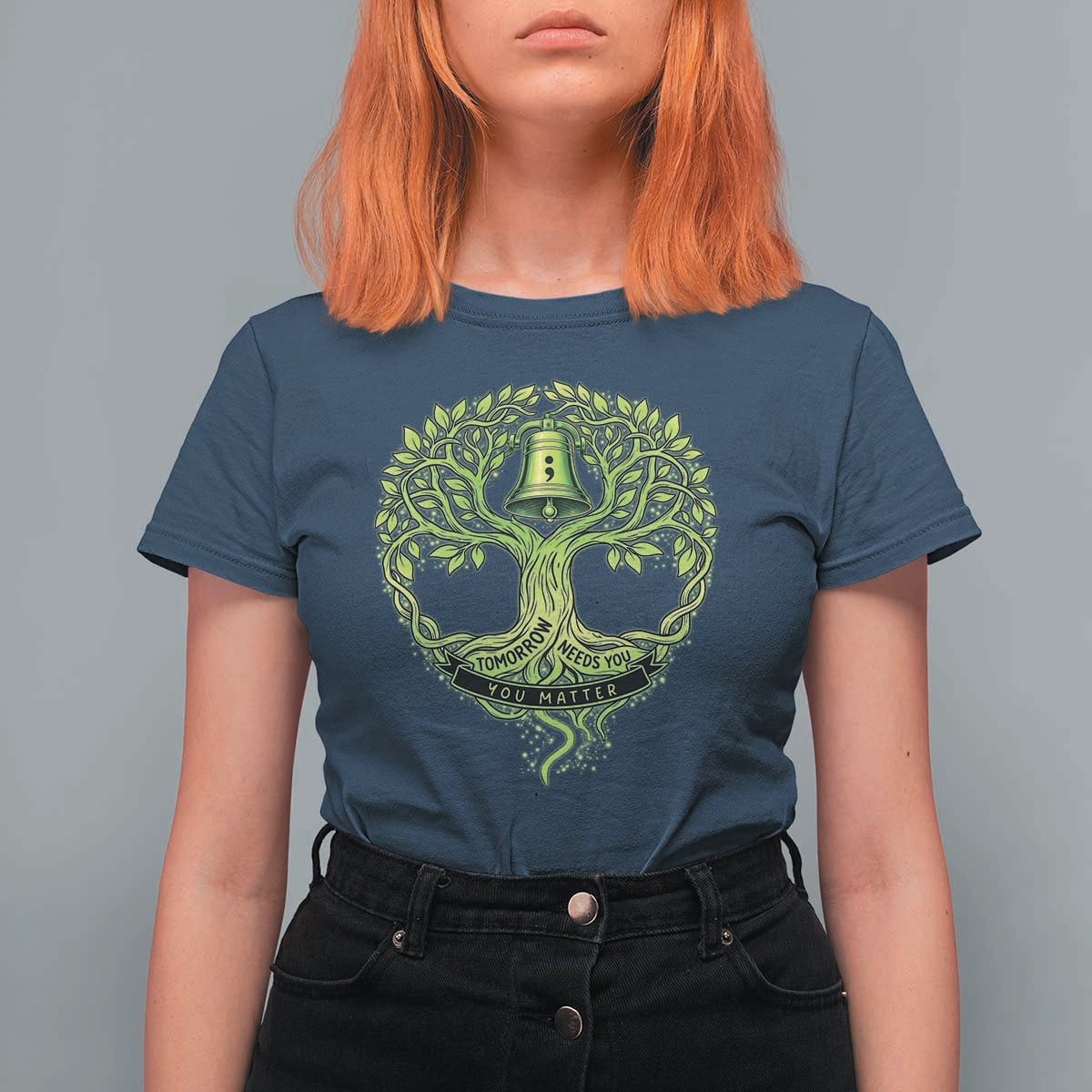 Mental Health Awarenes T Shirt For Women Tomorrow Needs You You Matter