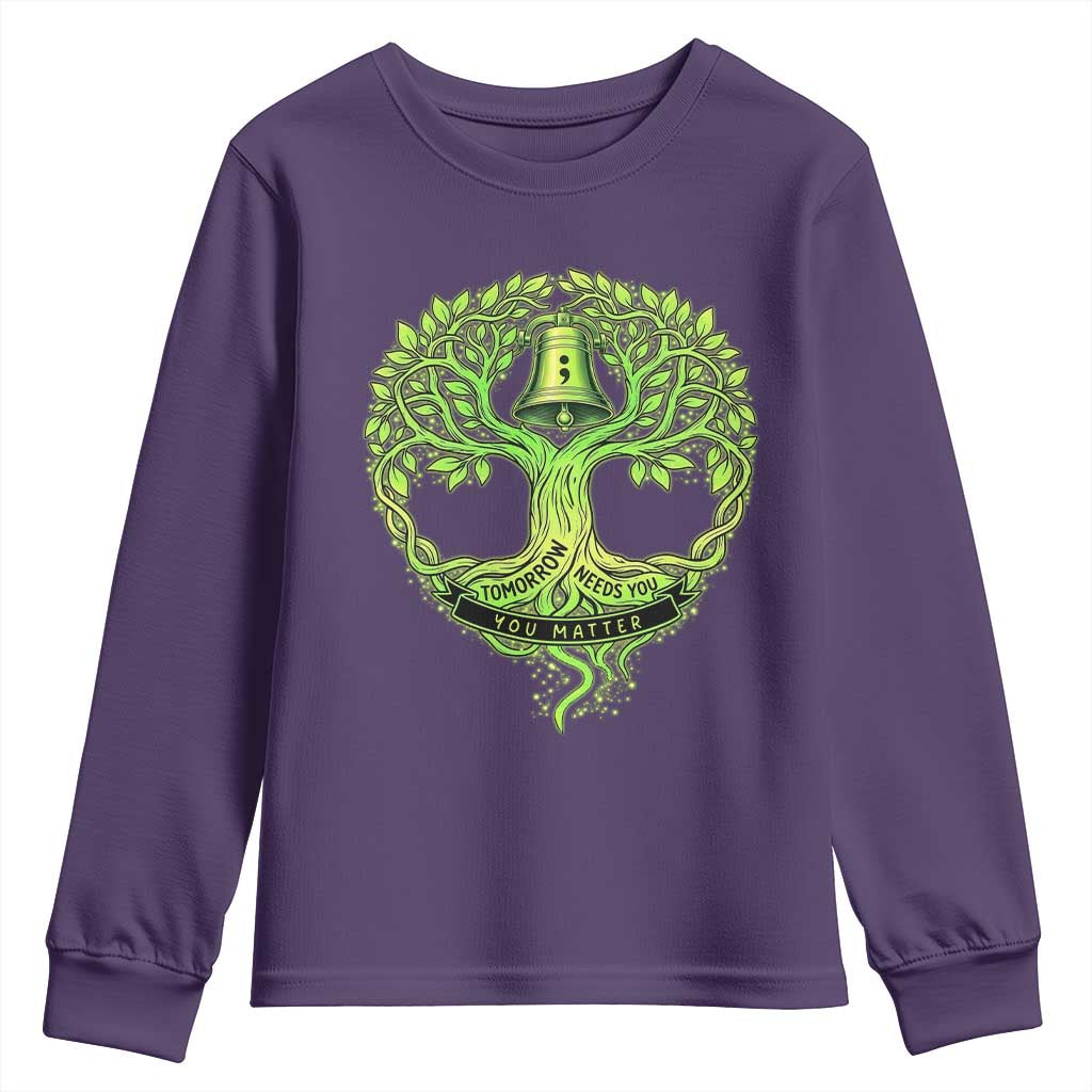 Mental Health Awarenes Youth Sweatshirt Tomorrow Needs You You Matter
