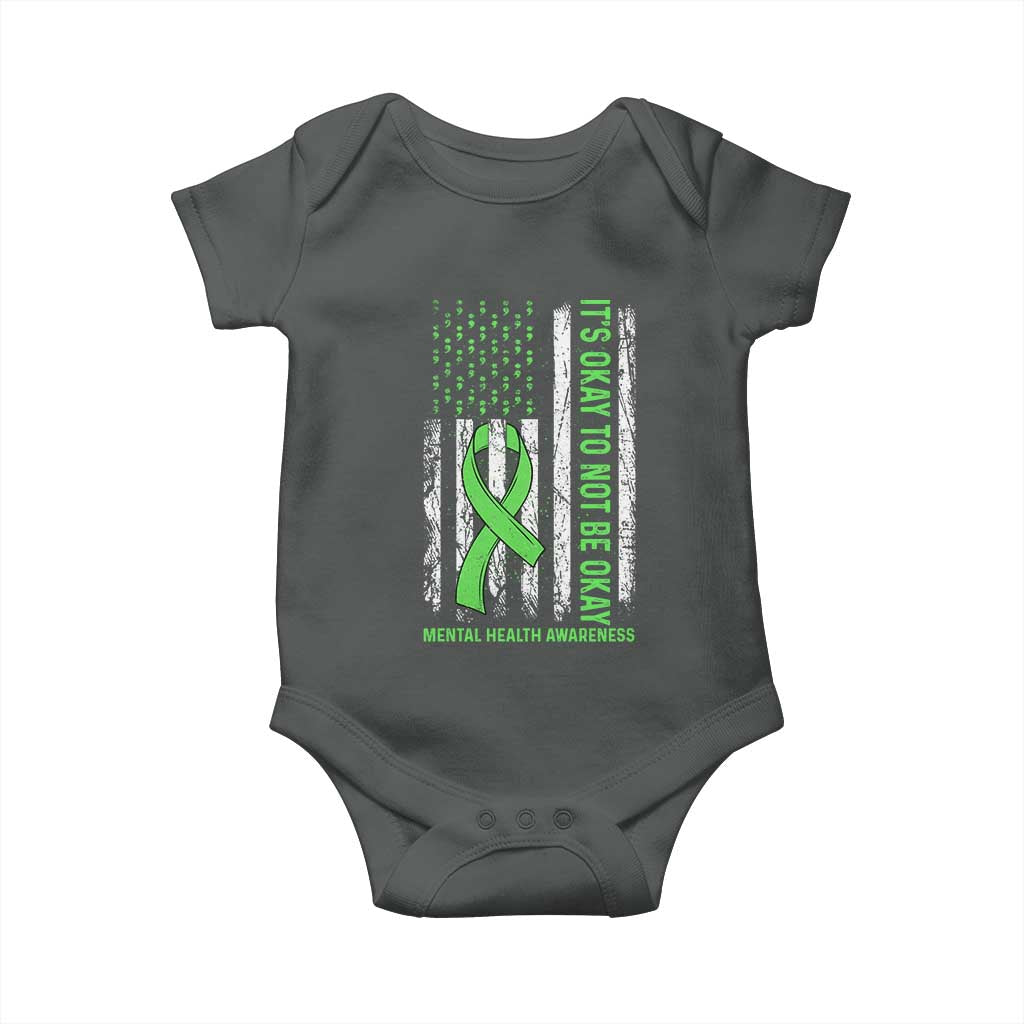 Mental Health Awarenes Baby Onesie It's Okay To Not Be Okay