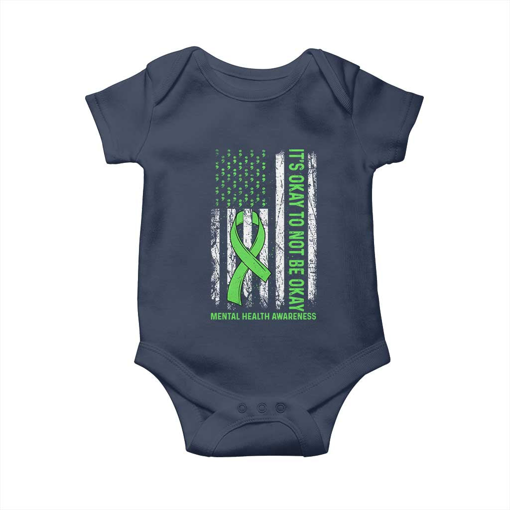 Mental Health Awarenes Baby Onesie It's Okay To Not Be Okay