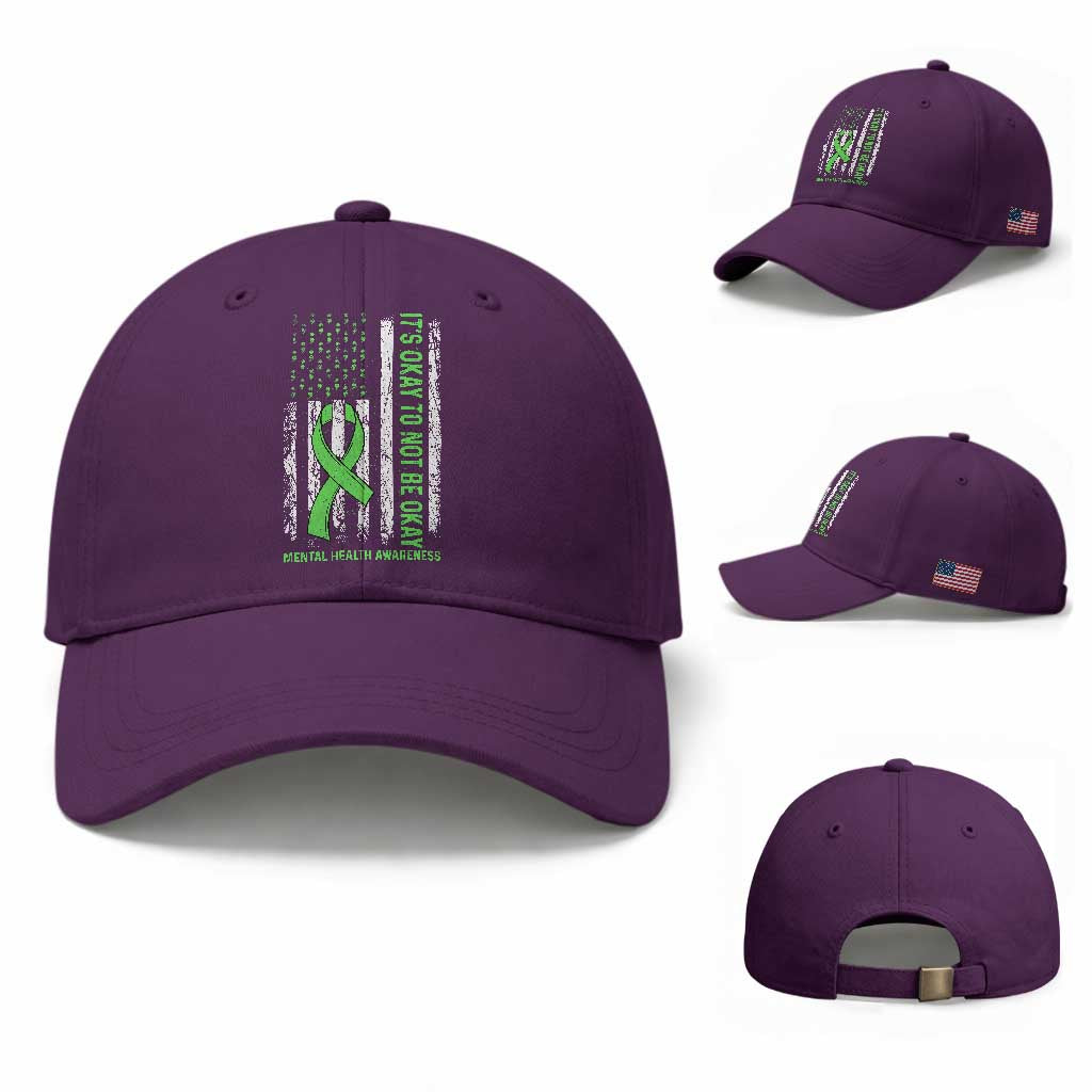 Mental Health Awarenes Baseball Cap It's Okay To Not Be Okay