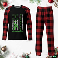 Mental Health Awarenes Plaid Pajama Set It's Okay To Not Be Okay