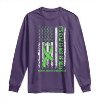 Mental Health Awarenes Long Sleeve Shirt It's Okay To Not Be Okay