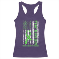 Mental Health Awarenes Racerback Tank Top It's Okay To Not Be Okay