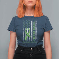 Mental Health Awarenes T Shirt For Women It's Okay To Not Be Okay