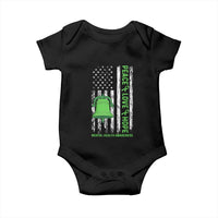 Mental Health Awarenes Baby Onesie Peace Love Hope Green Ribbon