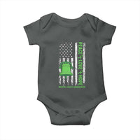 Mental Health Awarenes Baby Onesie Peace Love Hope Green Ribbon