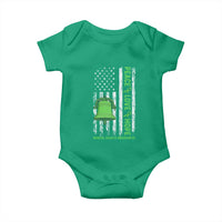 Mental Health Awarenes Baby Onesie Peace Love Hope Green Ribbon