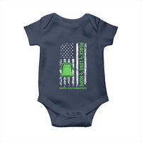 Mental Health Awarenes Baby Onesie Peace Love Hope Green Ribbon
