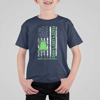 Mental Health Awarenes T Shirt For Kid Peace Love Hope Green Ribbon