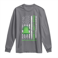 Mental Health Awarenes Long Sleeve Shirt Peace Love Hope Green Ribbon
