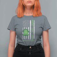 Mental Health Awarenes T Shirt For Women Peace Love Hope Green Ribbon