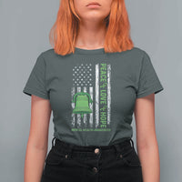 Mental Health Awarenes T Shirt For Women Peace Love Hope Green Ribbon