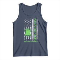 Mental Health Awarenes Tank Top Peace Love Hope Green Ribbon