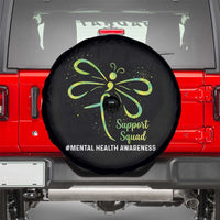 Mental Health Awarenes Spare Tire Cover Support Squad Green Ribbon