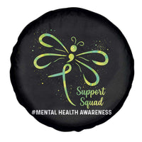 Mental Health Awarenes Spare Tire Cover Support Squad Green Ribbon