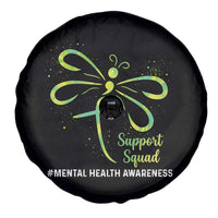 Mental Health Awarenes Spare Tire Cover Support Squad Green Ribbon