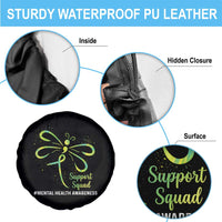 Mental Health Awarenes Spare Tire Cover Support Squad Green Ribbon