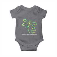 Mental Health Awarenes Baby Onesie Support Squad Green Ribbon