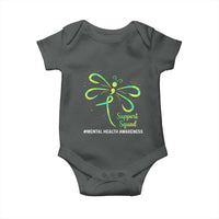 Mental Health Awarenes Baby Onesie Support Squad Green Ribbon