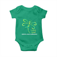 Mental Health Awarenes Baby Onesie Support Squad Green Ribbon
